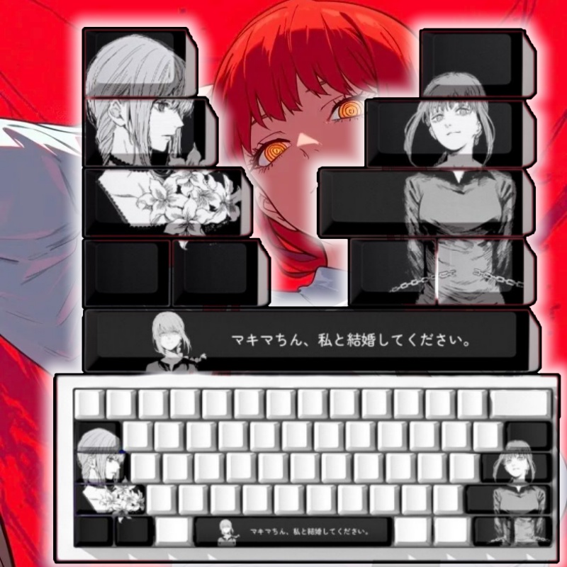 Gaming Accessories Gifts For Men - Keycaps sur le thème de Chainsaw