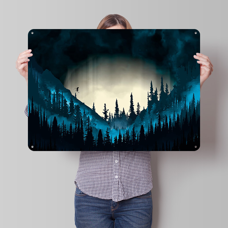 Gaming Accessories Gifts For Men - Affiche métallique Ski, cadeau idéal pour