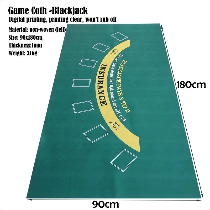 Gaming Accessories - Nappe de table de poker 180x90cm