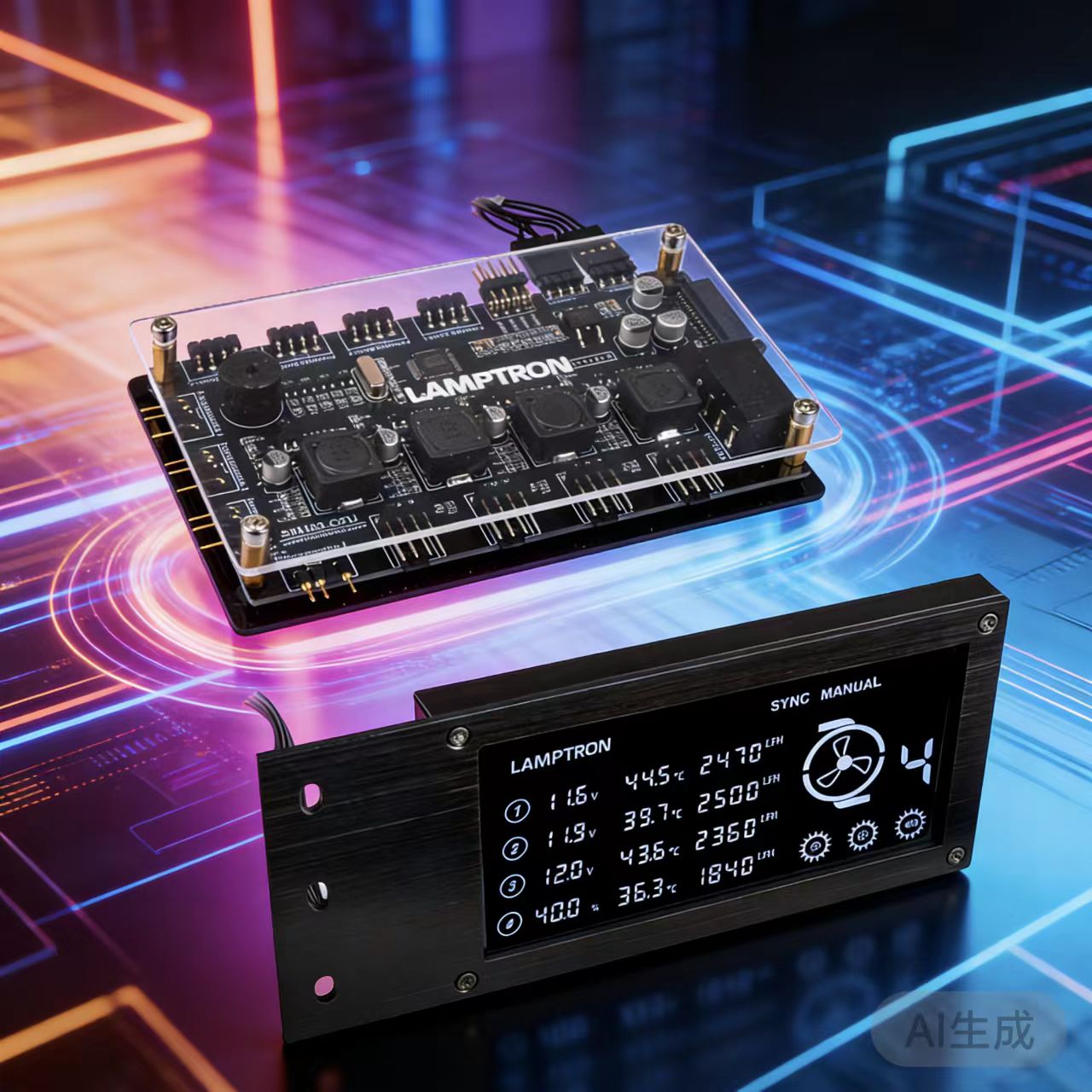 Gaming Hardware And Accessories - LAMPTRON RW460 Contrôleur de refroidissement par
