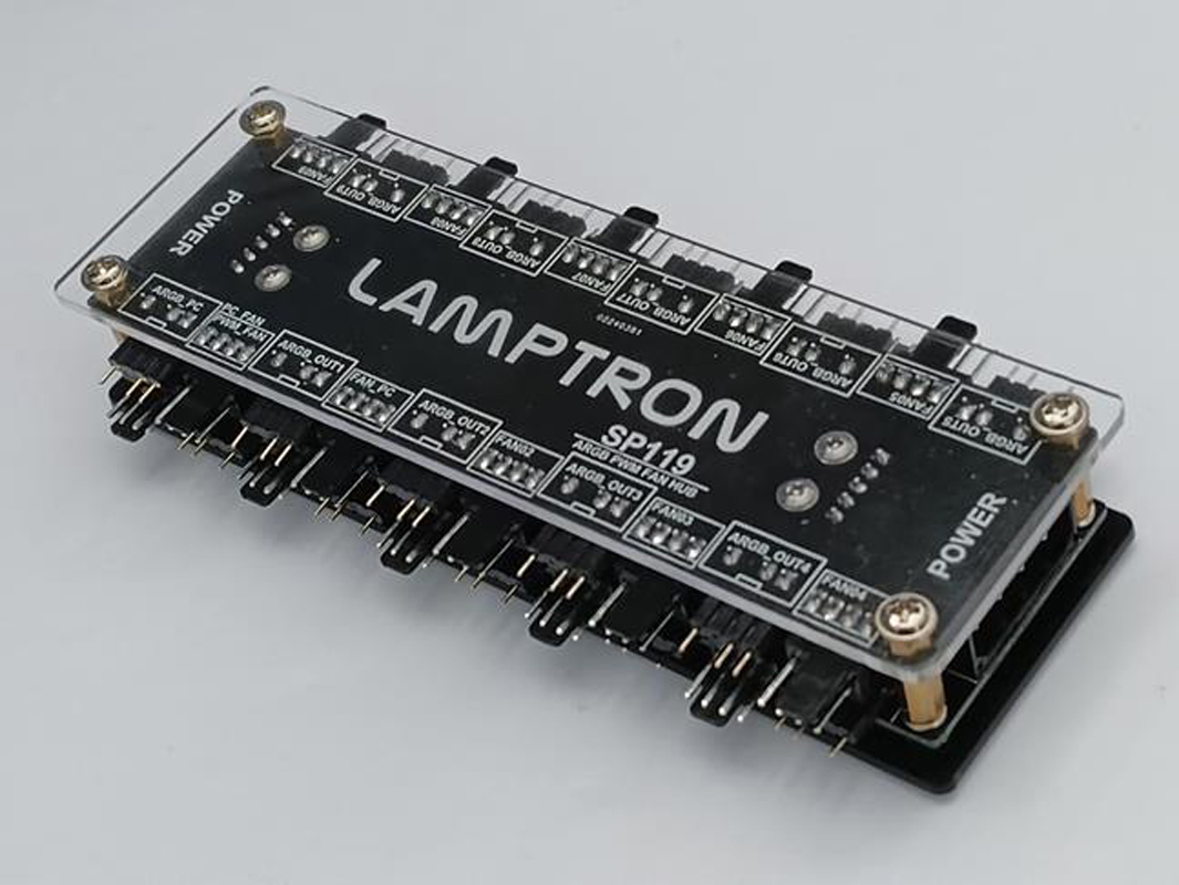 Gaming Hardware And Accessories - LAMPTRON Hub de ventilateurs ARGB PWM