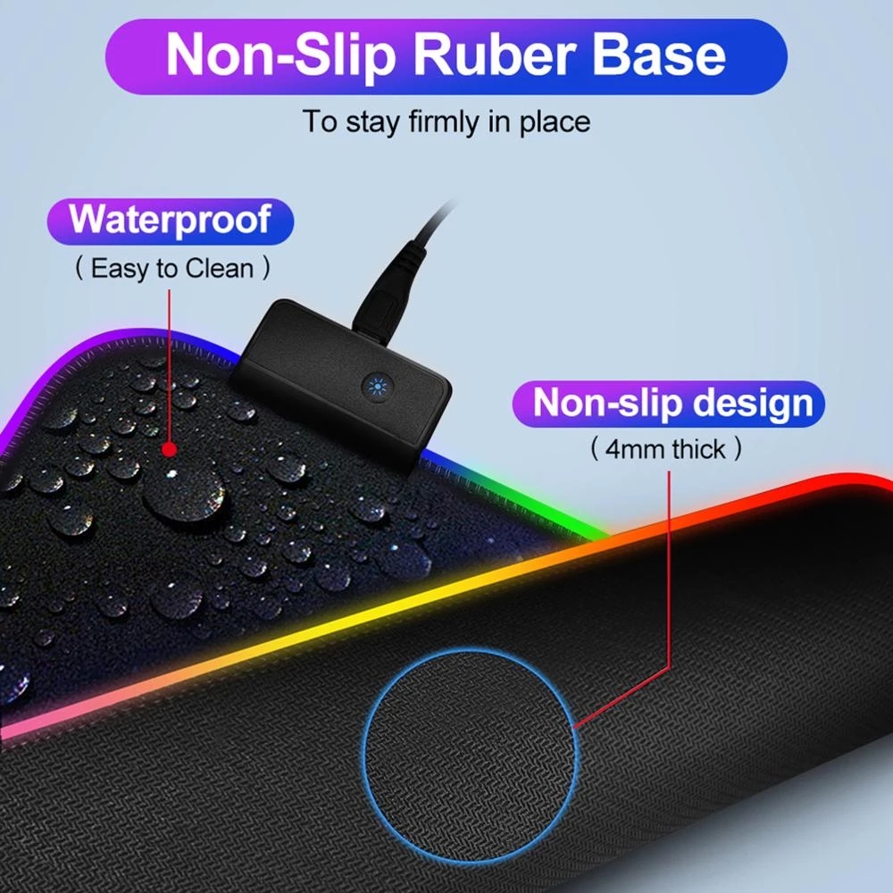Tapis de souris de jeu lumineu - Gaming Accessories For Your Desk avis et prix