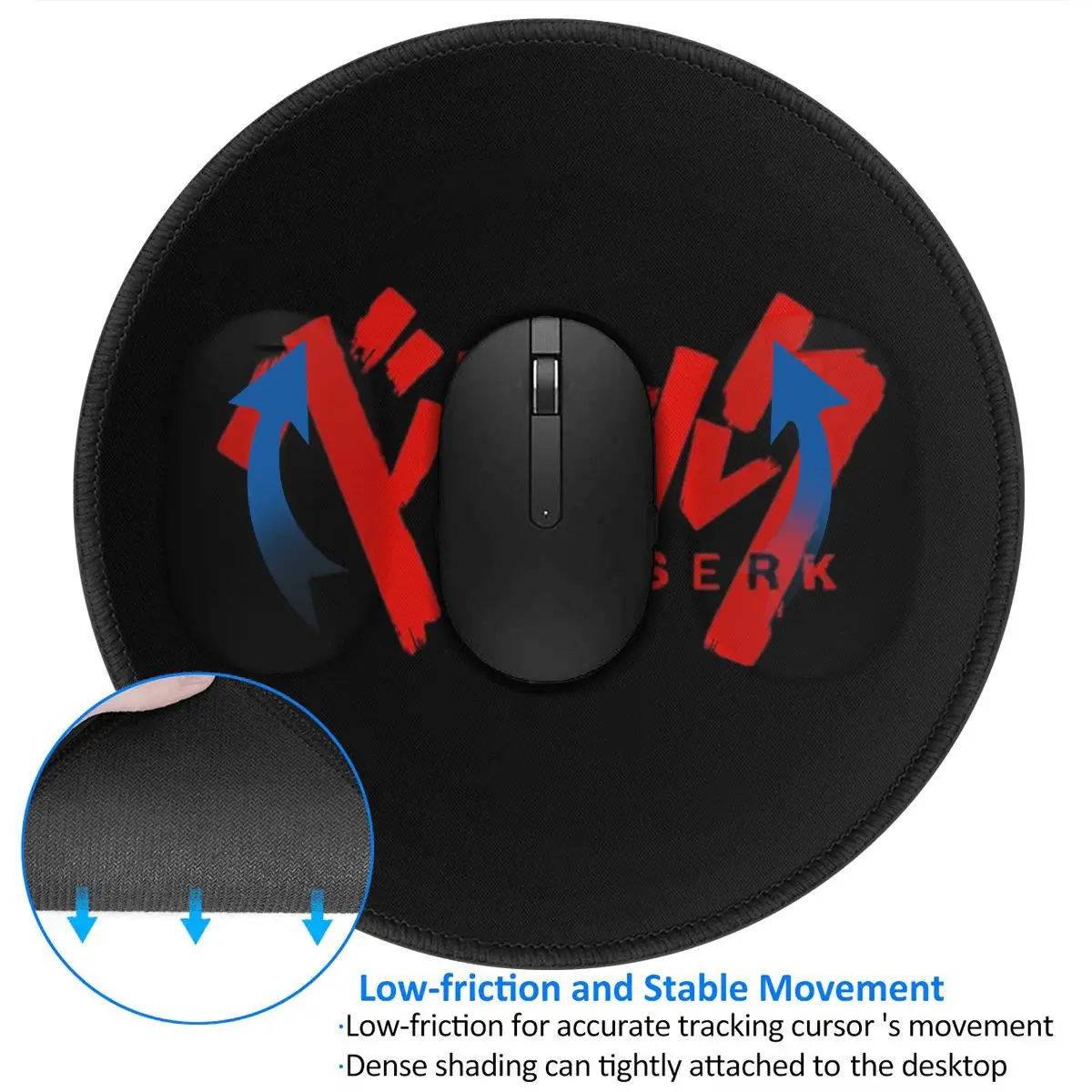 Tapis de souris rond avec Logo - Gaming Accessories Logo avis et prix