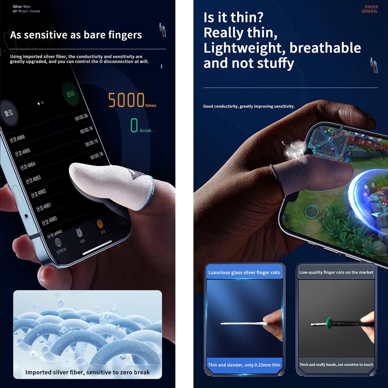 Protège-doigts anti-transpirat - Gaming Accessories For Mobile avis et prix