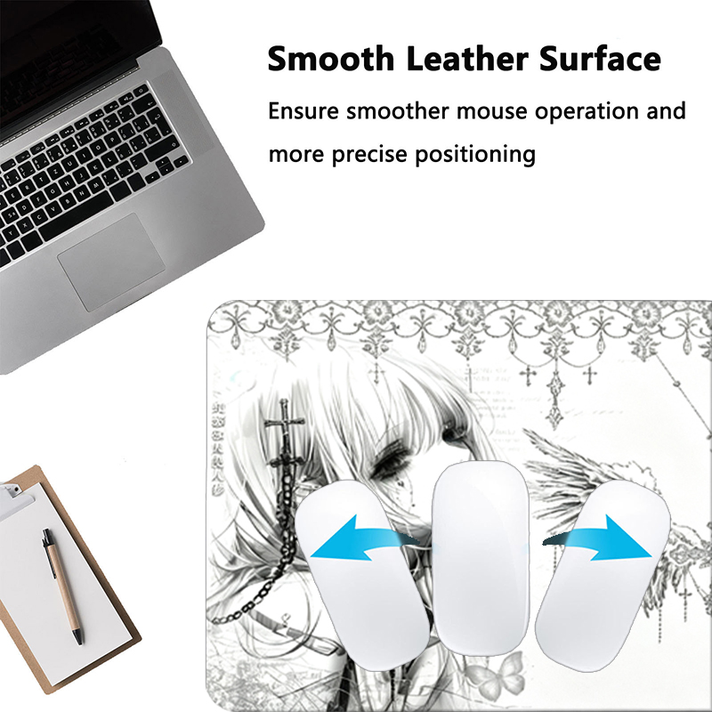 Tapis de souris en cuir noir e - Gaming Accessories Deals avis et prix